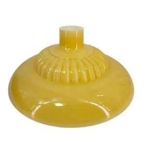 Nu-gold Ribbed Glass Lamp Shade Torchiere Ribbed Bell Shape 16 Inch/ 2.75" hole